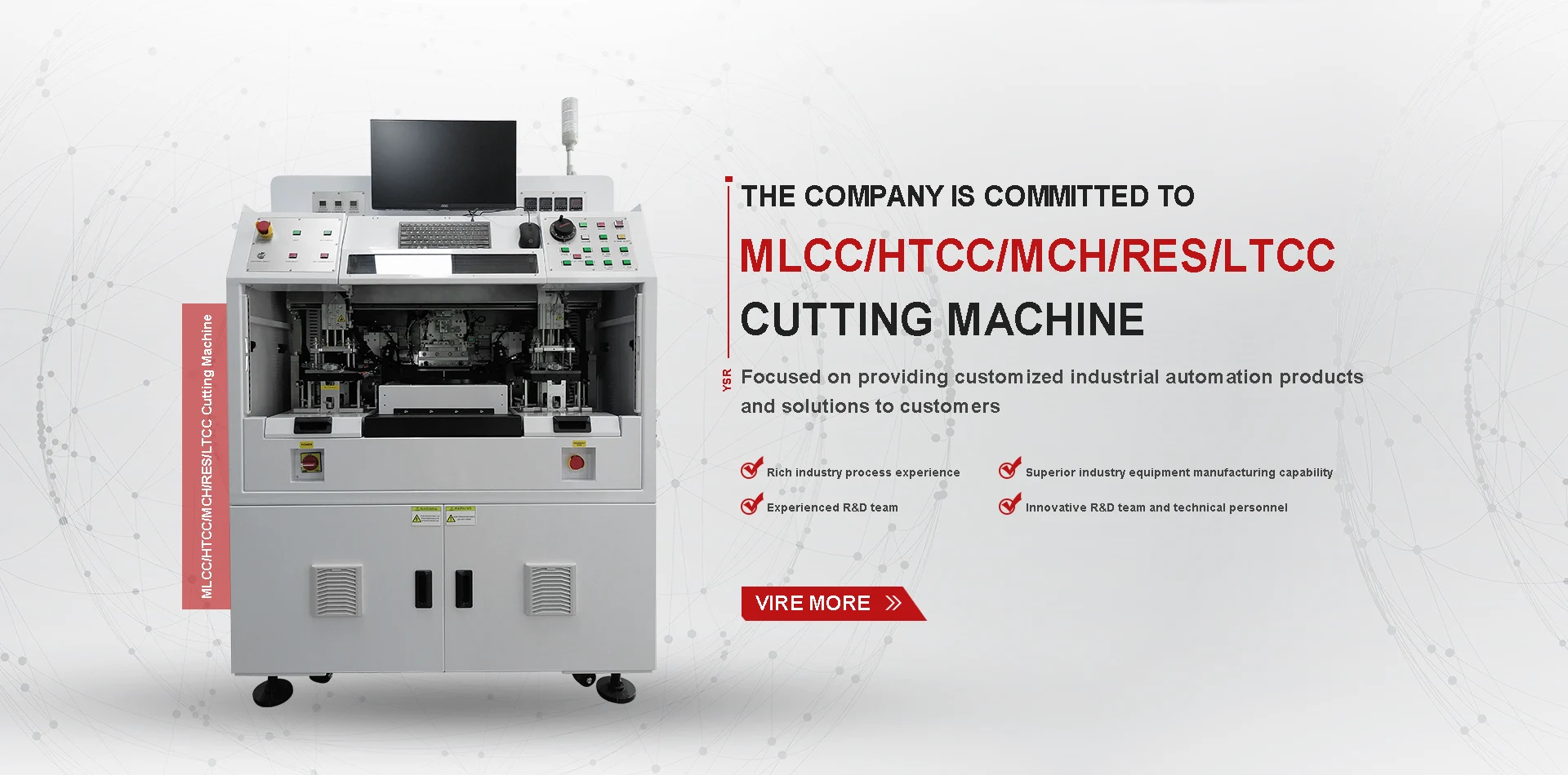 Machine de coupe MLCC / HTCC / MCH / RES / LTCC