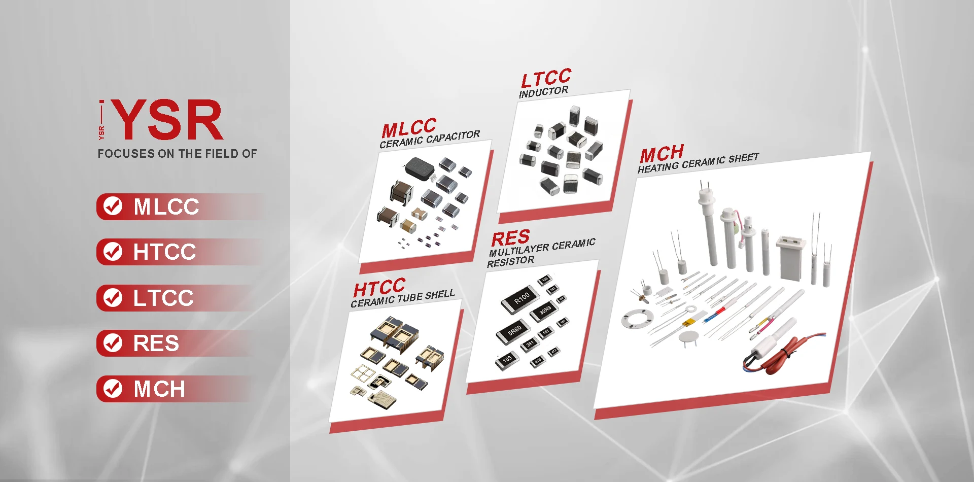 MLCC / HTCC / LTCC / MCH / RES